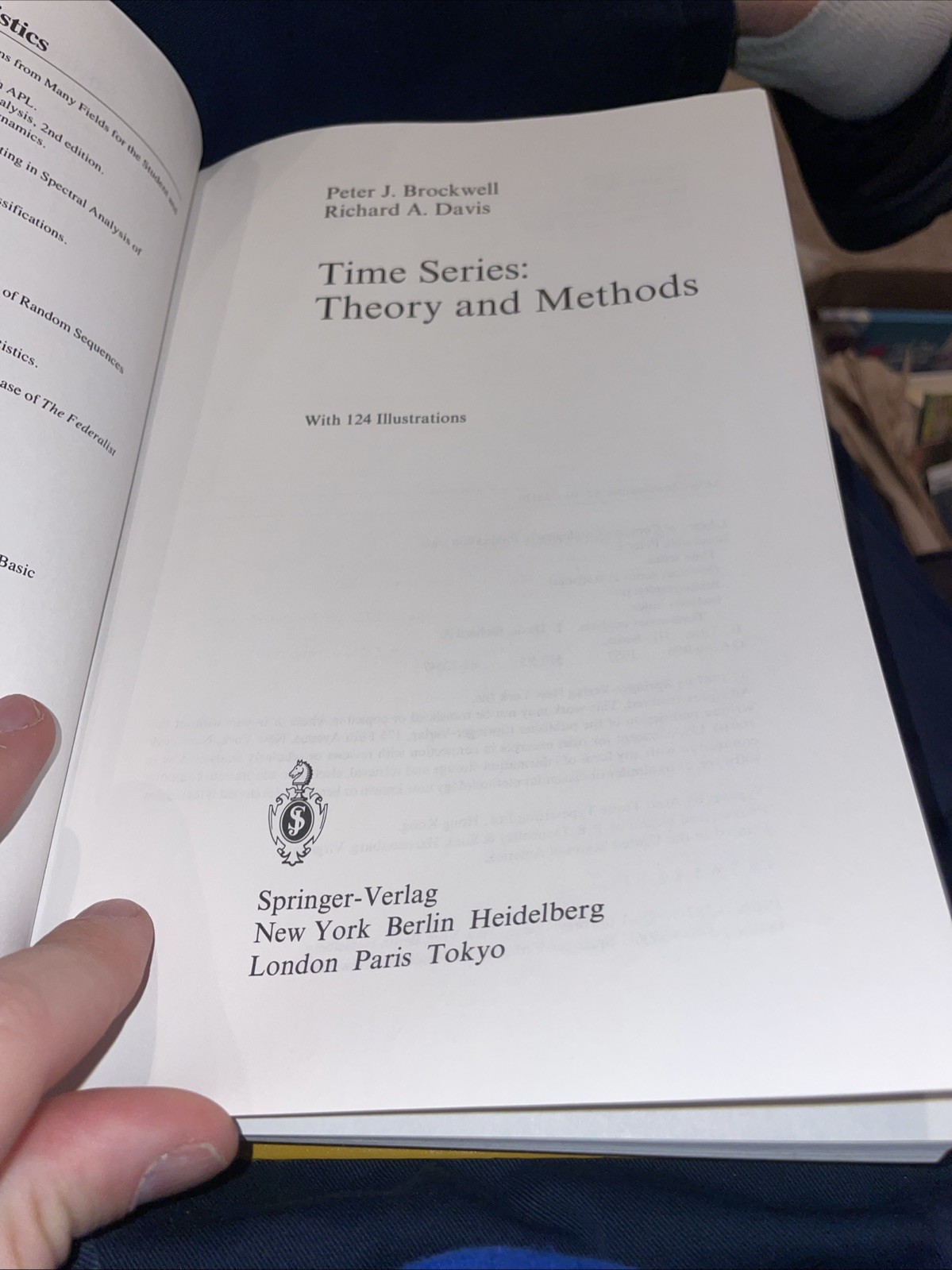 TIME SERIES: THEORY AND METHODS (SPRINGER SERIES IN By Peter J. Brockwell