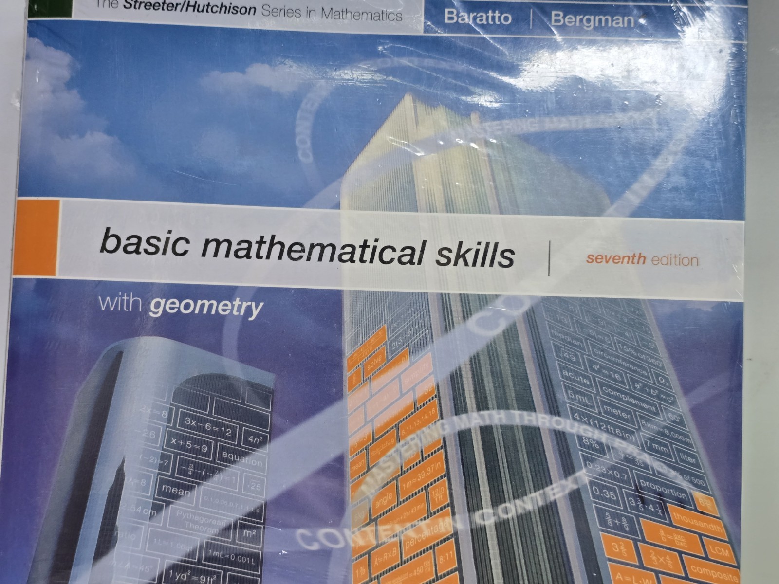 Basic Mathematical Skills Geometry 7th Ed Textbook Baratto Bergman NEW Sealed