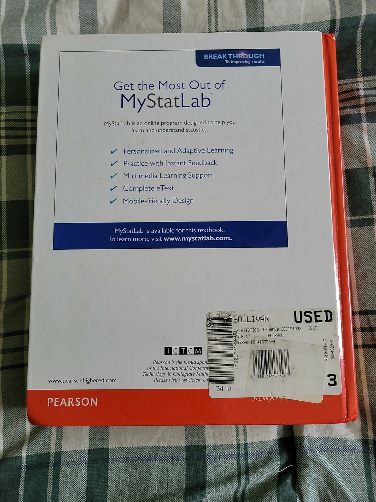 Statistics : Informed Decisions Using Data by Michael Sullivan III (2016,…