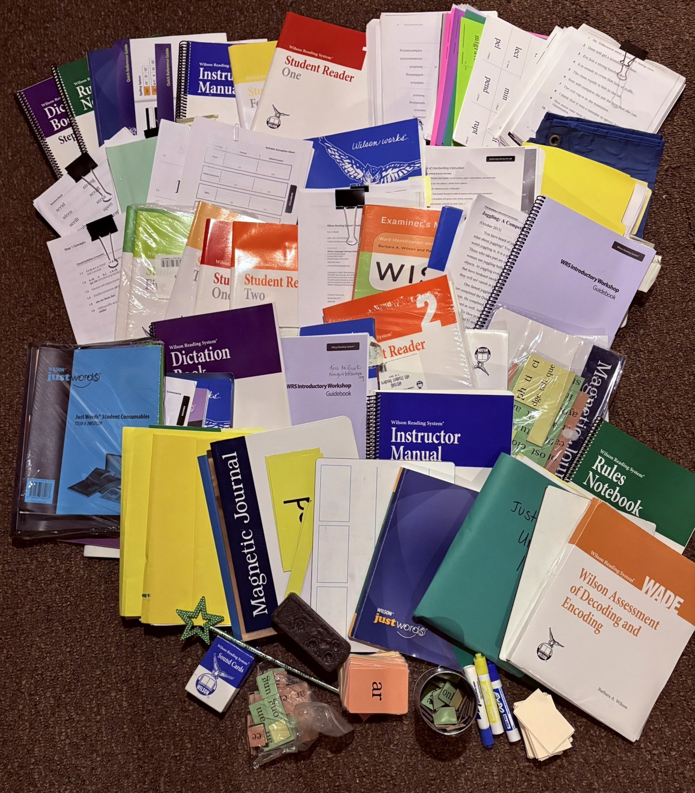 LOT WRS Wilson Reading System Just Words Teacher’s Start Up Kit retail $1400+