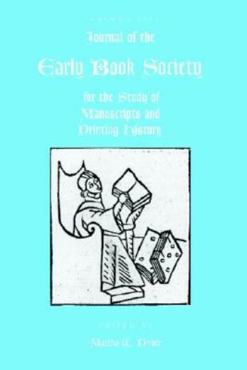 Journal of the Early Book Society volume 9
