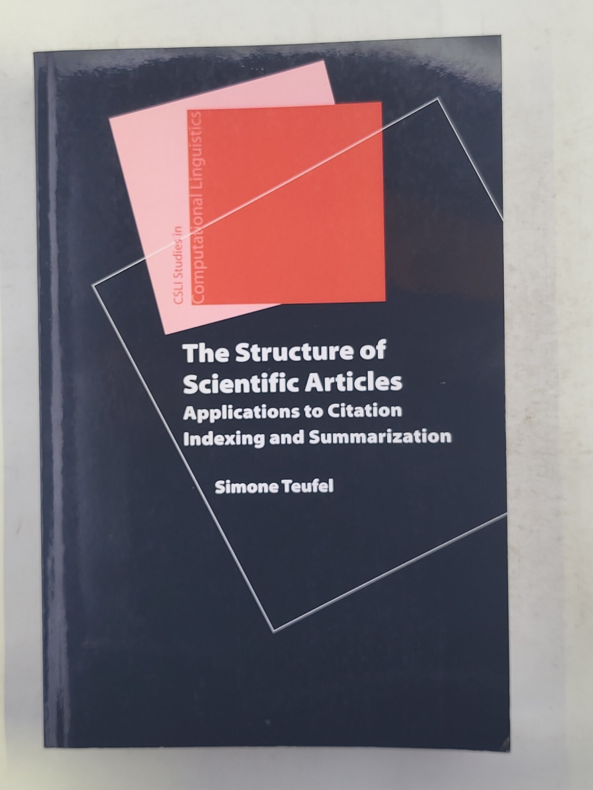 Simone Teufel The Structure of Scientific Articles (Paperback) 2010 Very Nice