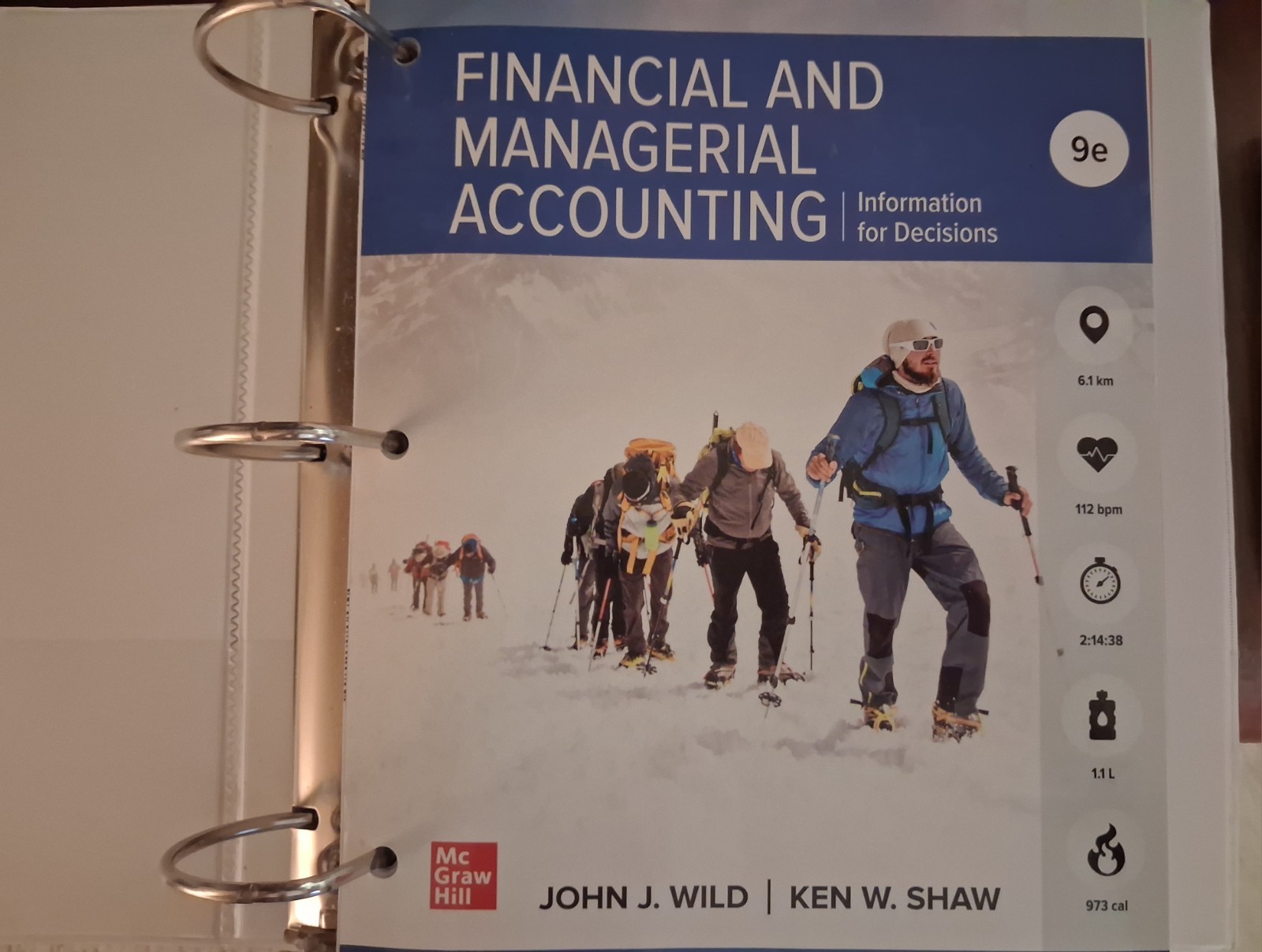Fin&Man Acct MCGRAW HILL 9E John J. Wild, Ken W. Shaw Loose Leaf In Binder NEW