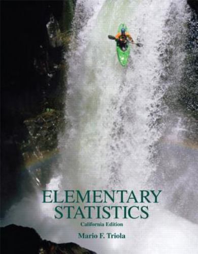 Elementary Statistics, California Edition w/ CD by Mario F. Triola