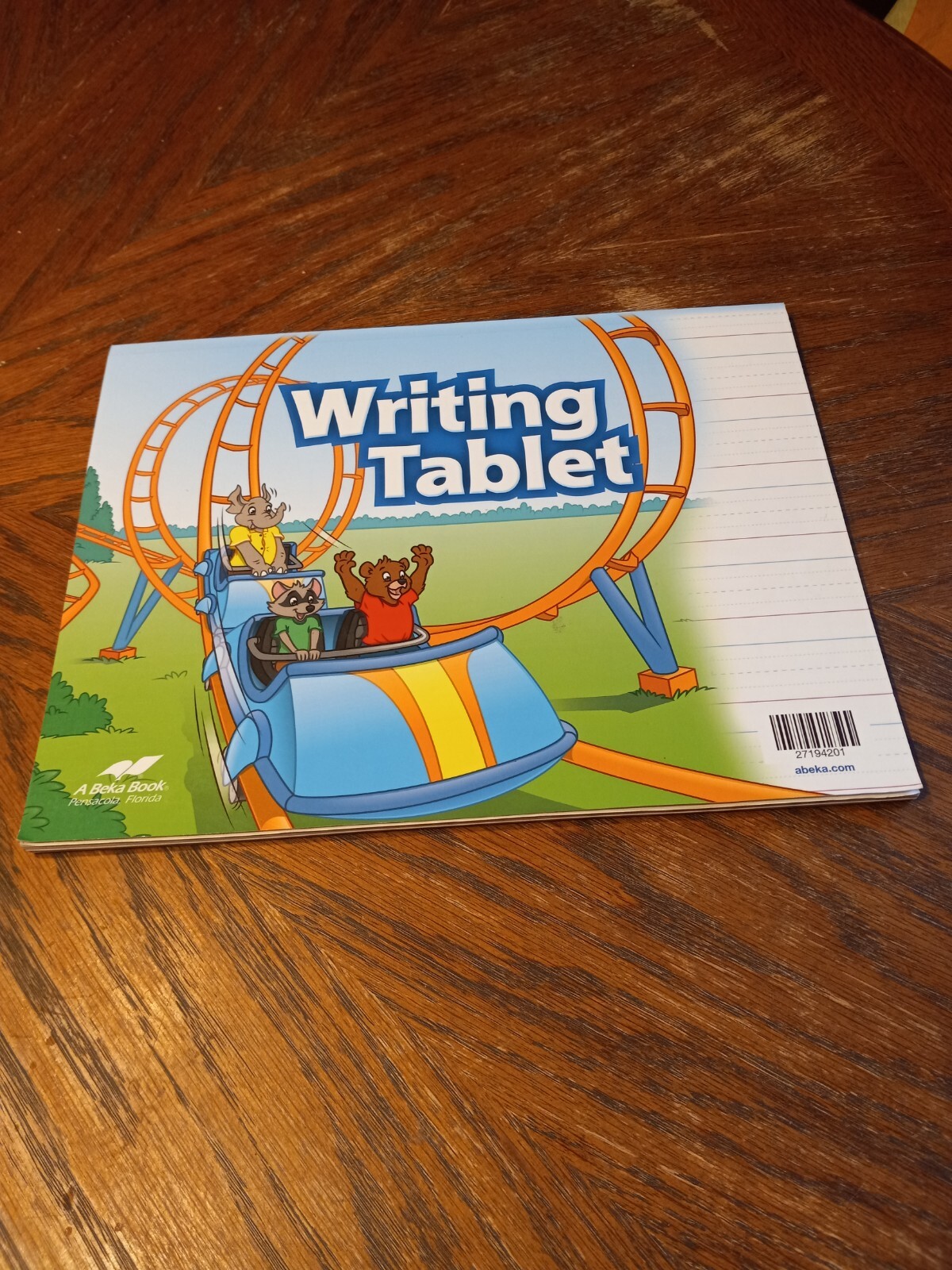 A Beka Book Homeschool Elementary 1st Grade Writing Tablet.