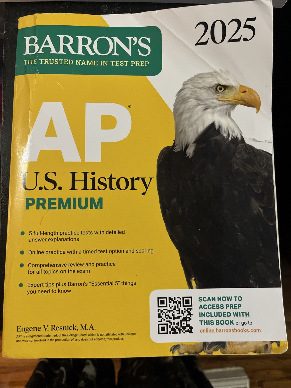 Barron’s Test Prep Ser.: AP US History Premium With 5 Practice Tests 2025