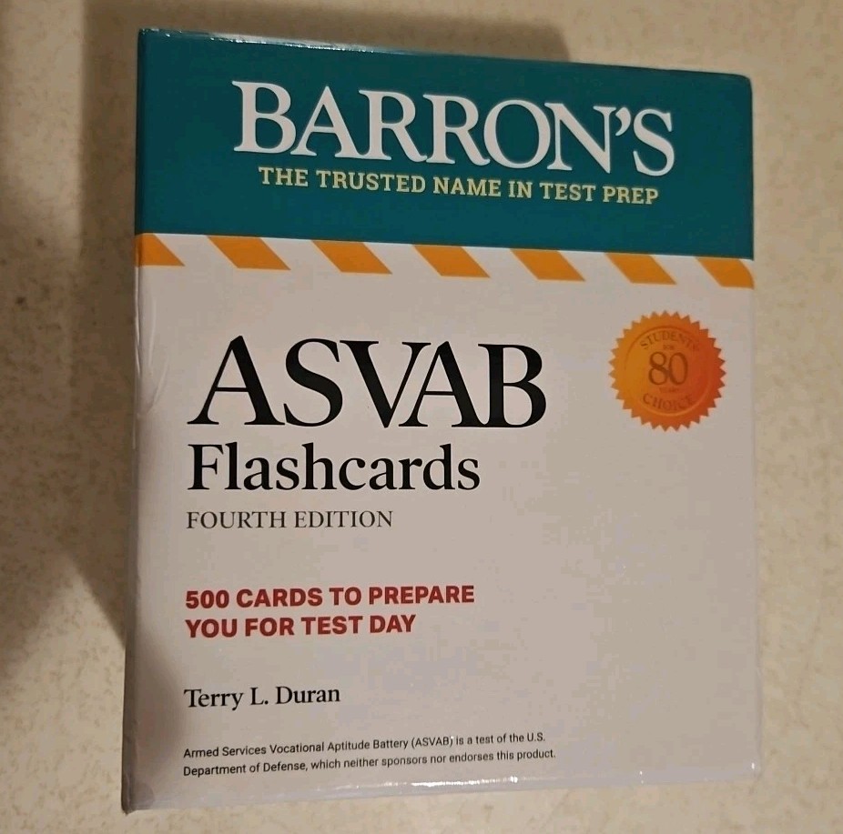 Barron’s Test Prep: ASVAB Flashcards, Fourth Edition