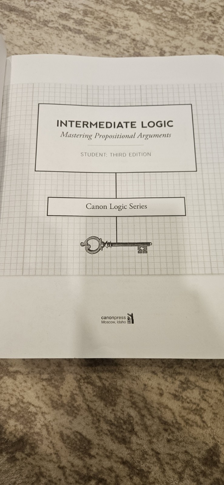 Canon Press Intermediate Logic Textbooks Teacher Guide & Student Text