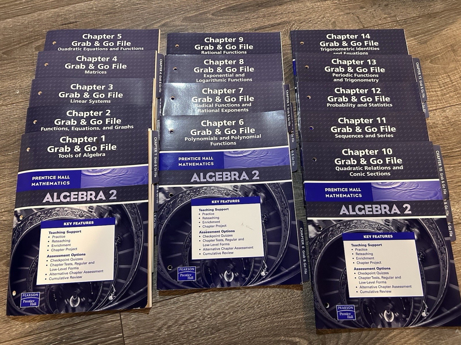Prentice Hall Mathematics Algebra 2 Grab & Go File Resource Chapters 1-14