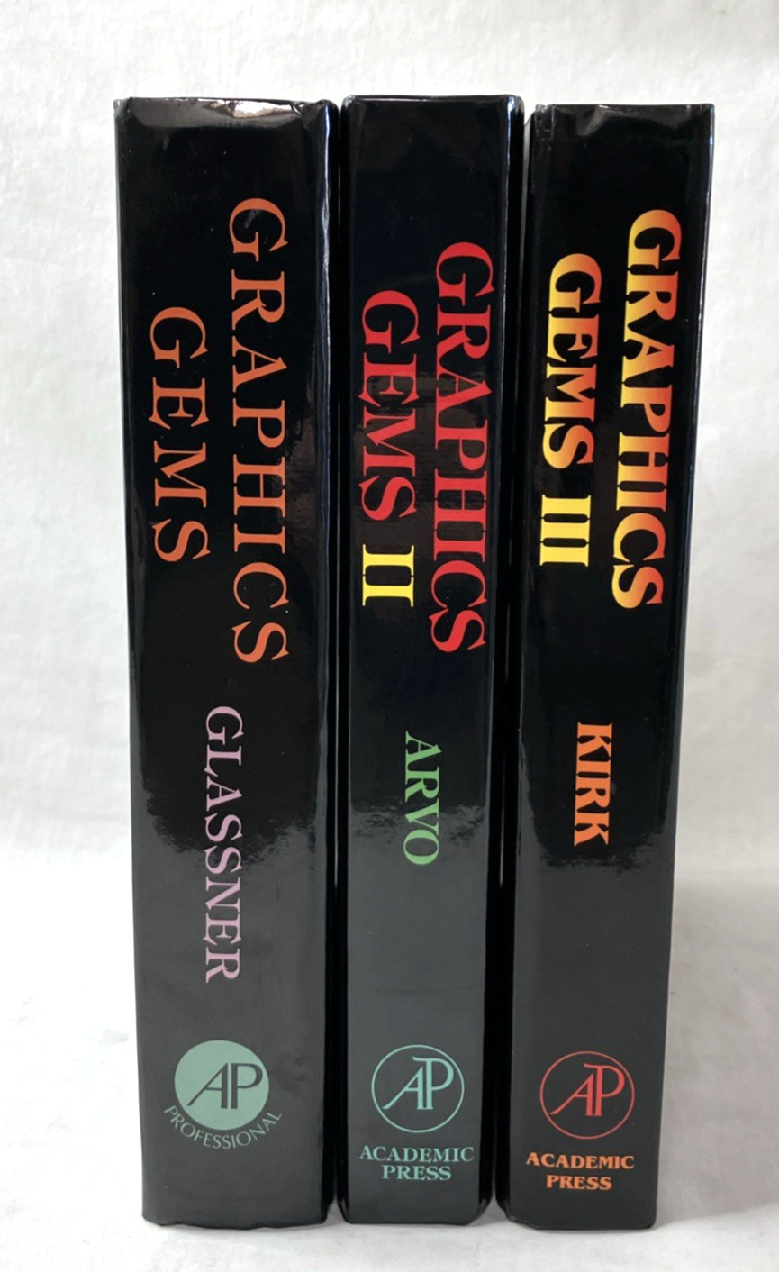 Graphics Gems I II III Hardcover Book Set Academic Press Computer Graphics