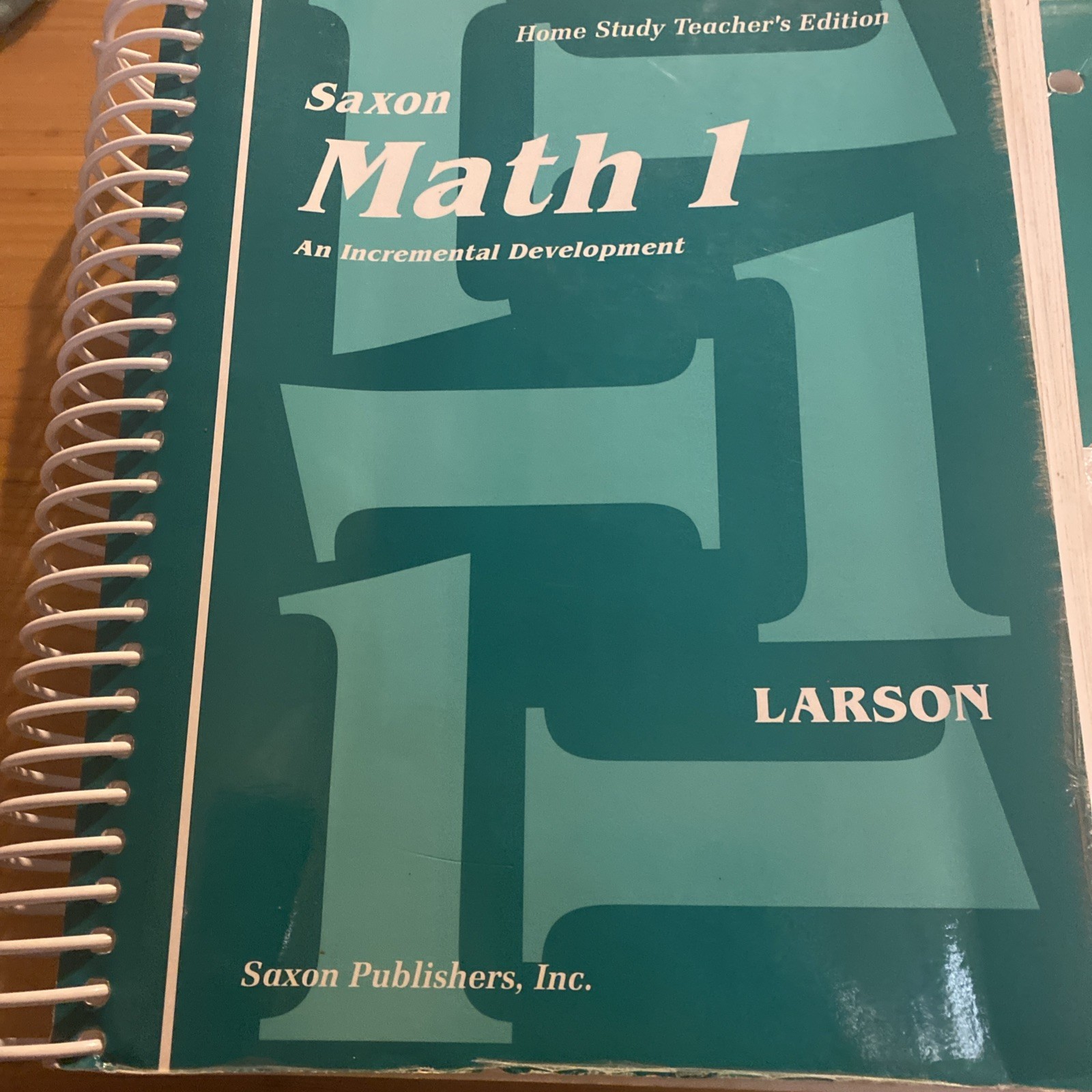 Saxon Math 1 Teacher Key 1994 Ed