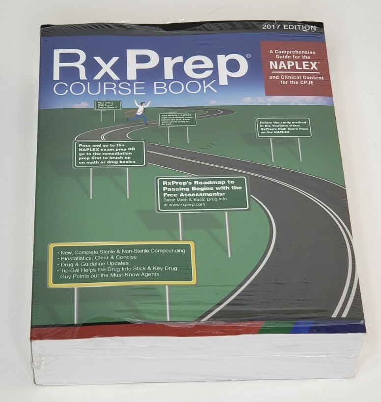 NAPLEX RxPrep Course Book 2017 Edition Clinical Content CPJE New Partial Sealed