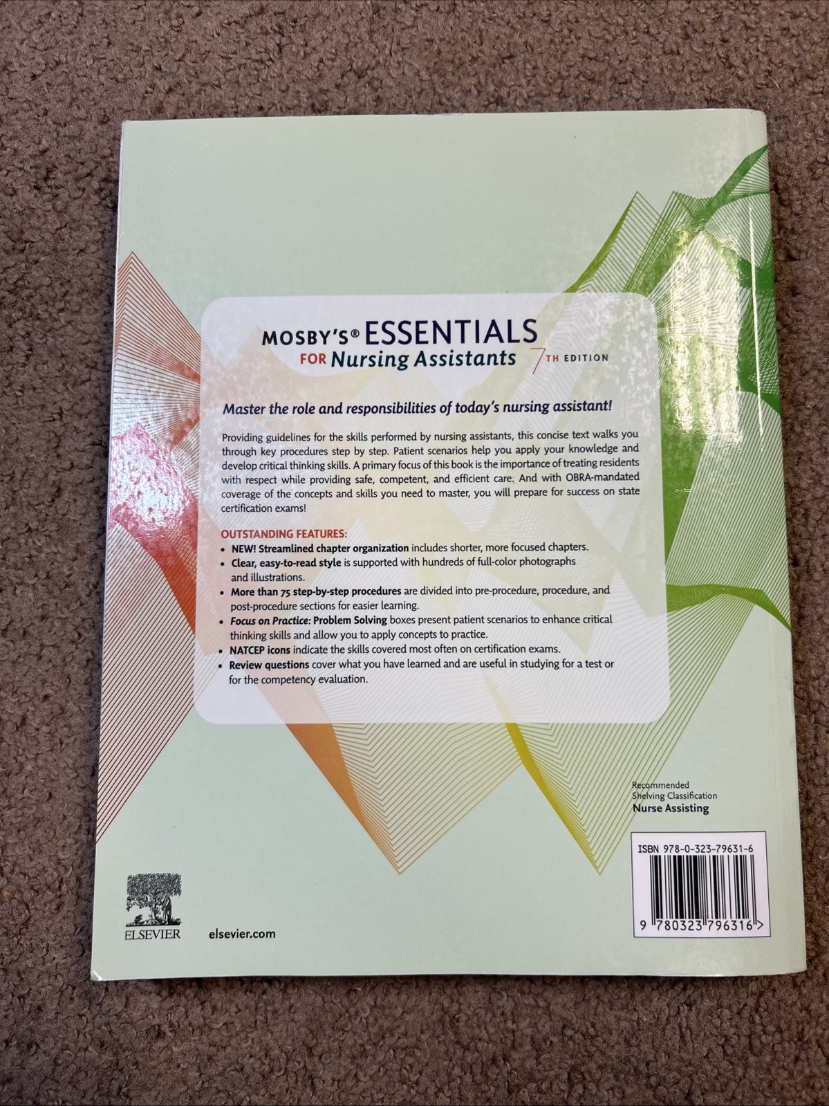 Mosby’s Essentials for Nursing Assistants 7th Ed Remmert Sorrentino Paperback