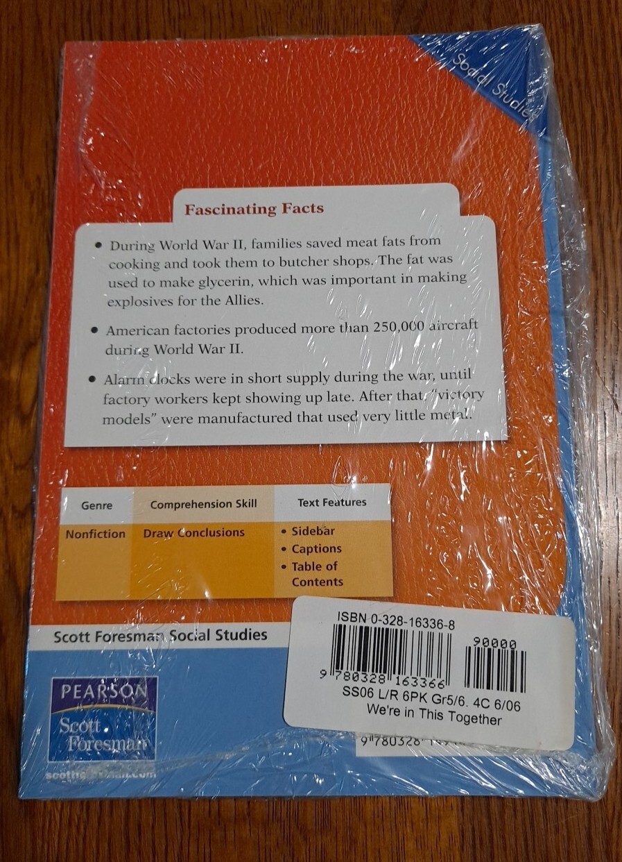 Pearson Scott Foresman Social Studies Gr 5/6 4C 2006 We’re In This Together
