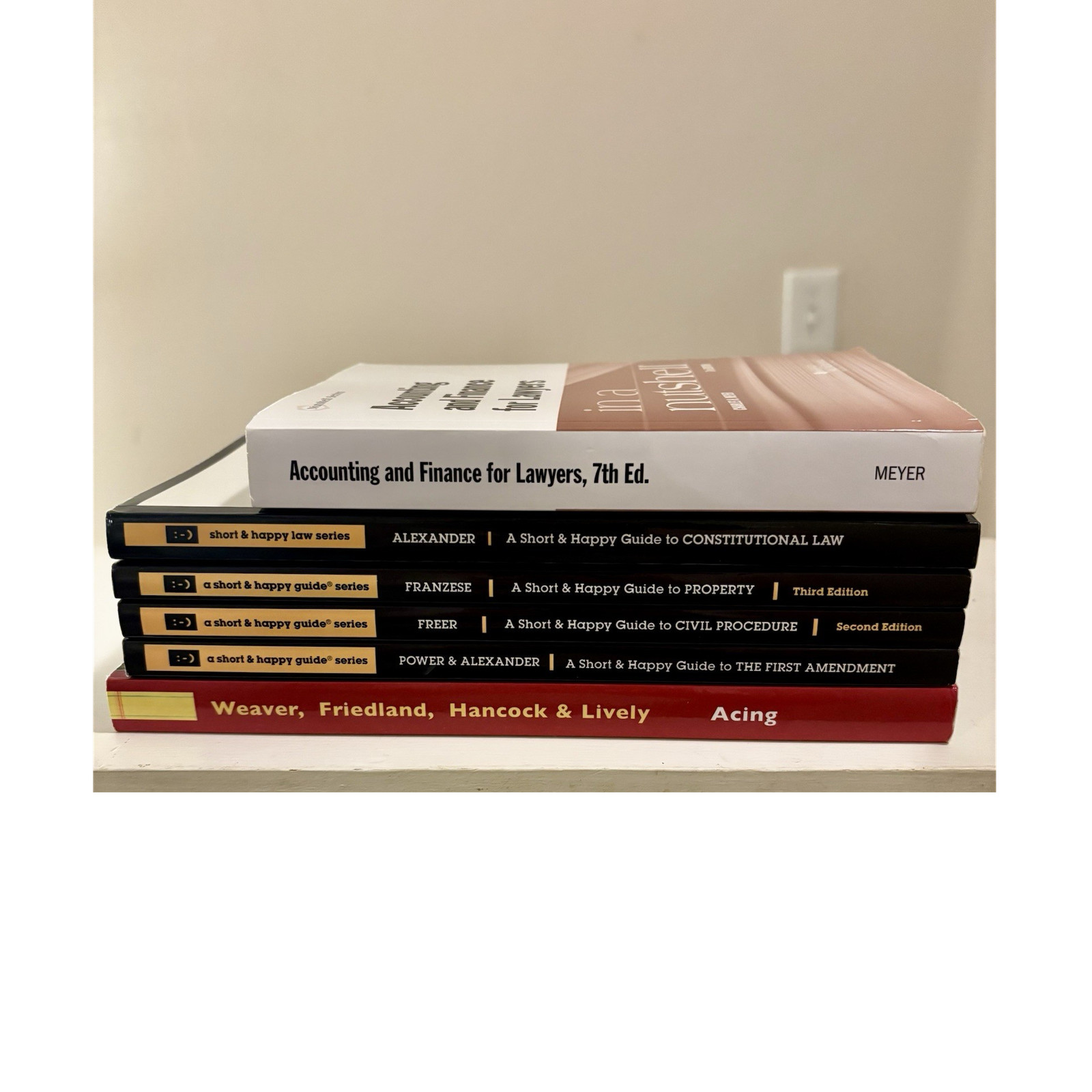 West Academic Publishing Law Textbook Lot Nutshell Short & Happy 7th Ed English