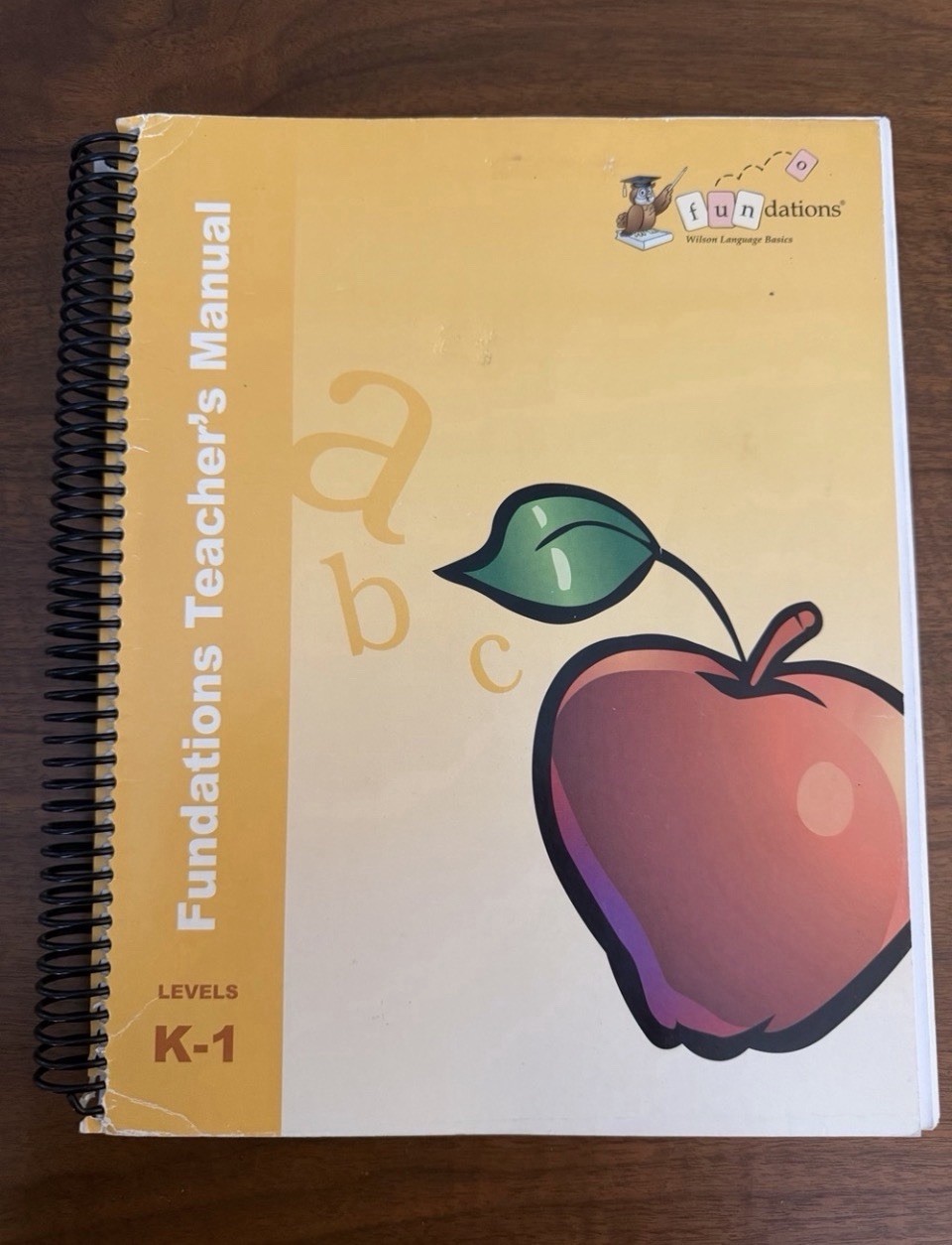 Fundations Teacher’s Manual K-1, by Barbara A. Wilson 2006 Spiral Book NEW