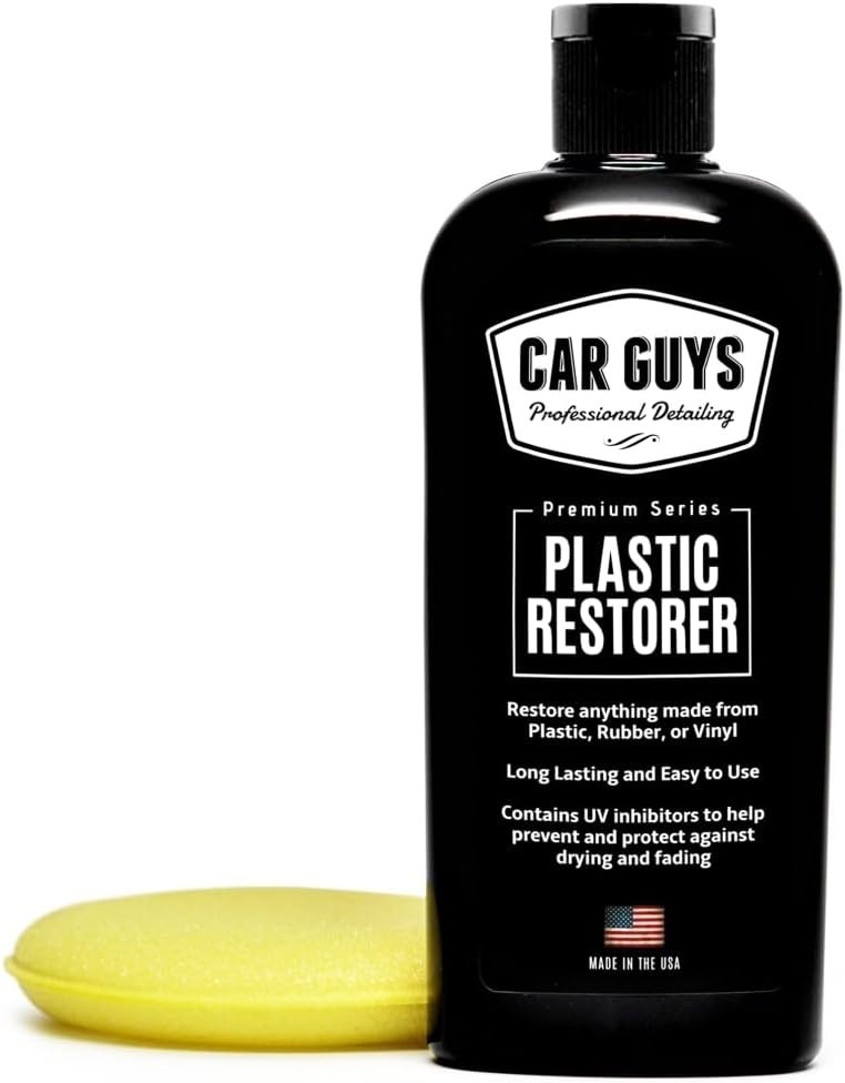 Plastic Restorer – 8 Oz Kit for Vinyl, Rubber & Trim – All Color Safe & Durable