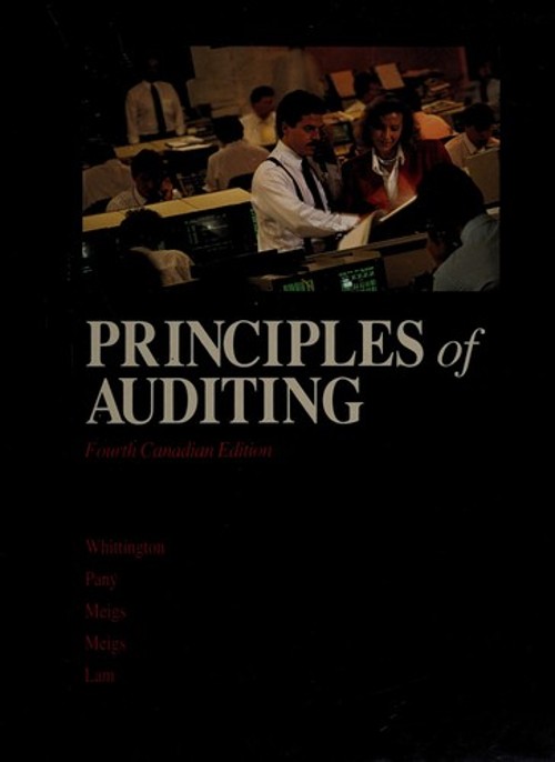 Principles of Auditing Hardcover O. Ray Whittington