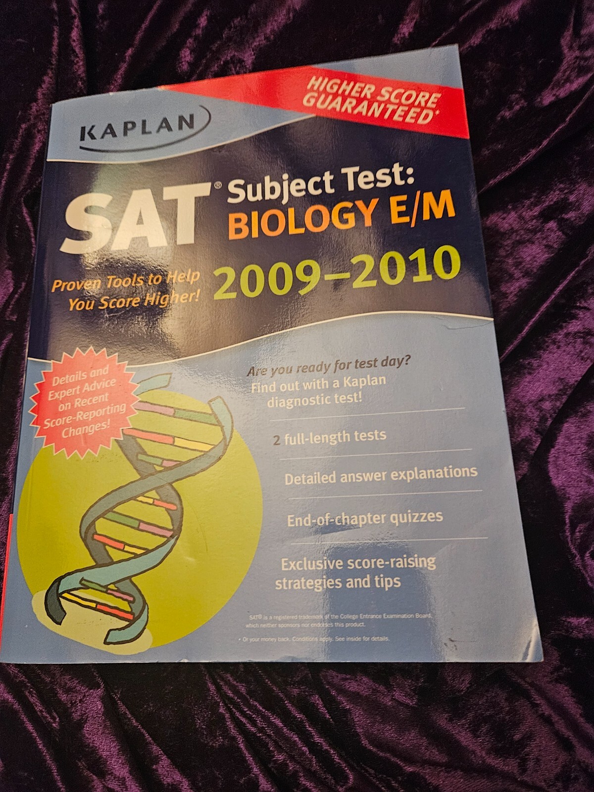 Kaplan SAT Subject Test: Biology E/M 2009-2010 by Kaplan Publishing Staff – BOOK
