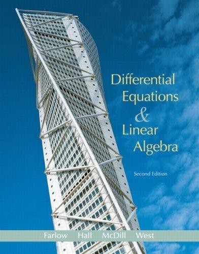Differential Equations and Linear Algebra (2nd Edition) Farlow Hardcover VG