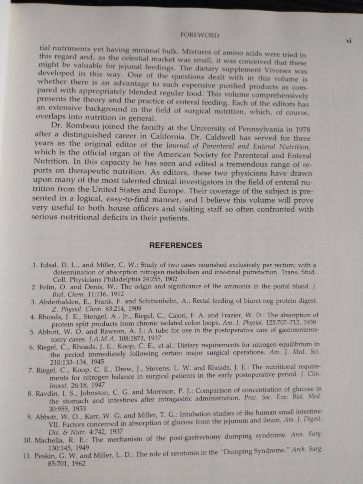 Enteral and Tube Feeding by Rombeau & Caldwell, 1984, hc, 628 pages, very good