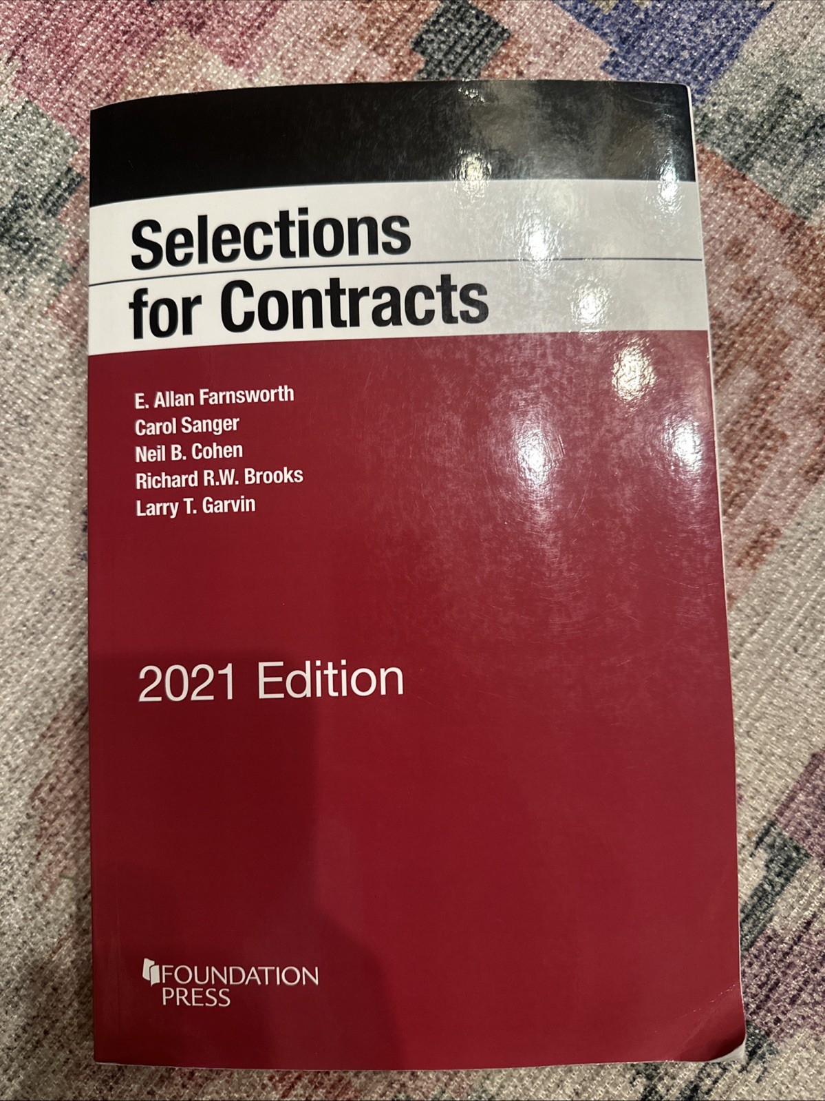 Selections for Contracts 2021 Edition Farnsworth Sanger Paperback