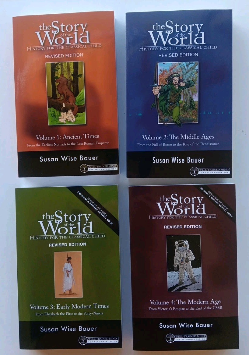 Story of the World, Four Volumes 1 2 3 4, Full Set, Like New – Ancient to Modern