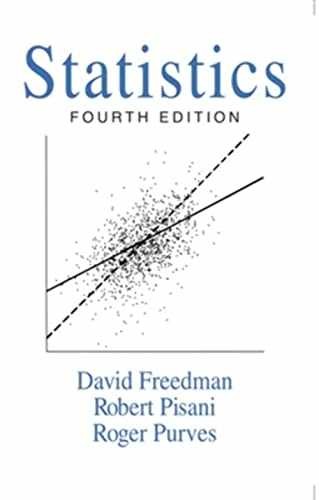 Statistics – Hardcover, by Freedman David; Pisani Robert; Purves – Very Good b