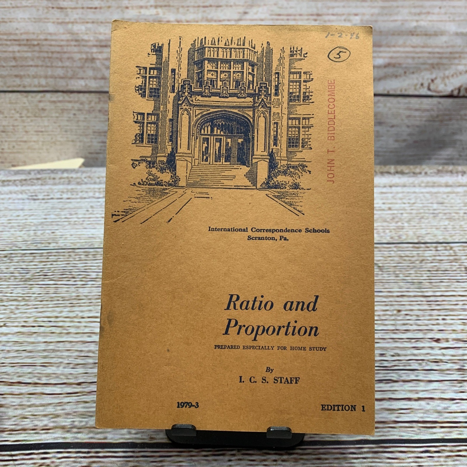 1945 Edition Ratio and Proportion International Correspondence Schools Textbook