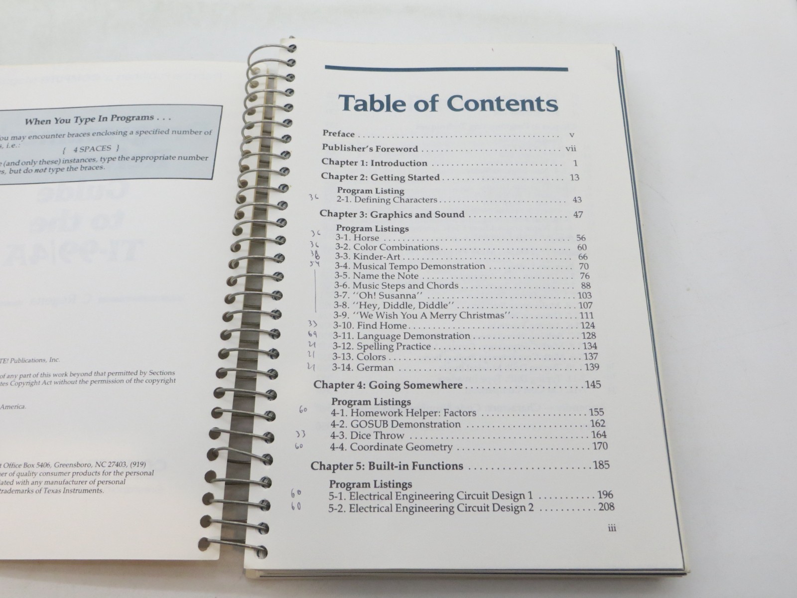 Programmer’s Reference Guide to TI 99-4A by C. Regena (1983, Spiralbound)