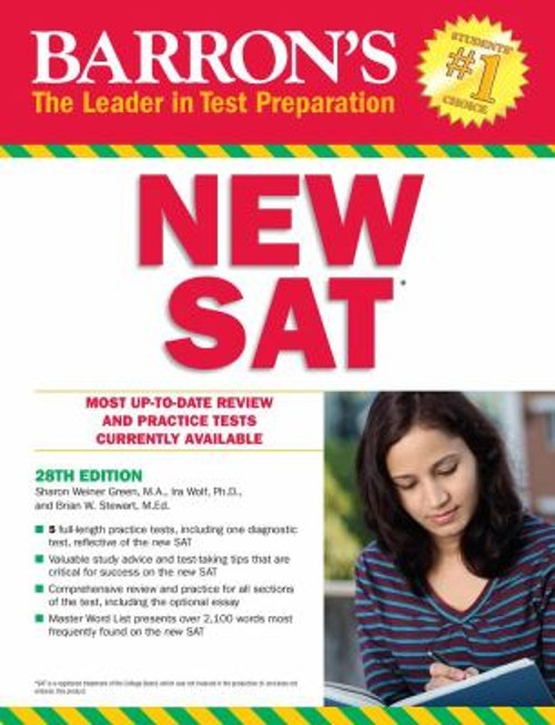 Barron’s New SAT Paperback Sharon Weiner, Stewart, Brian W., Wolf