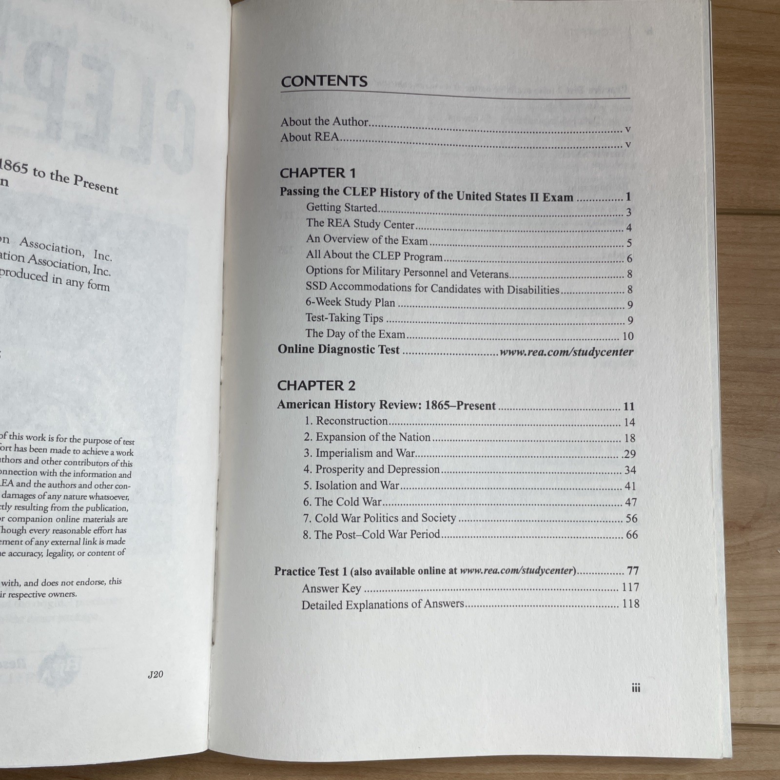 REA CLEP History of the United States 1 (6th ed.) & 2 (2nd ed.)