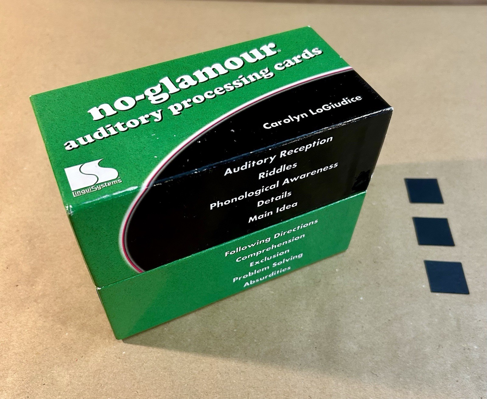LinguiSystems- No-Glamour Auditory Processing Cards- Carolyn LoGiudice