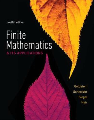 Finite Mathematics & Its Applications (12th Edition) – Hardcover – GOOD