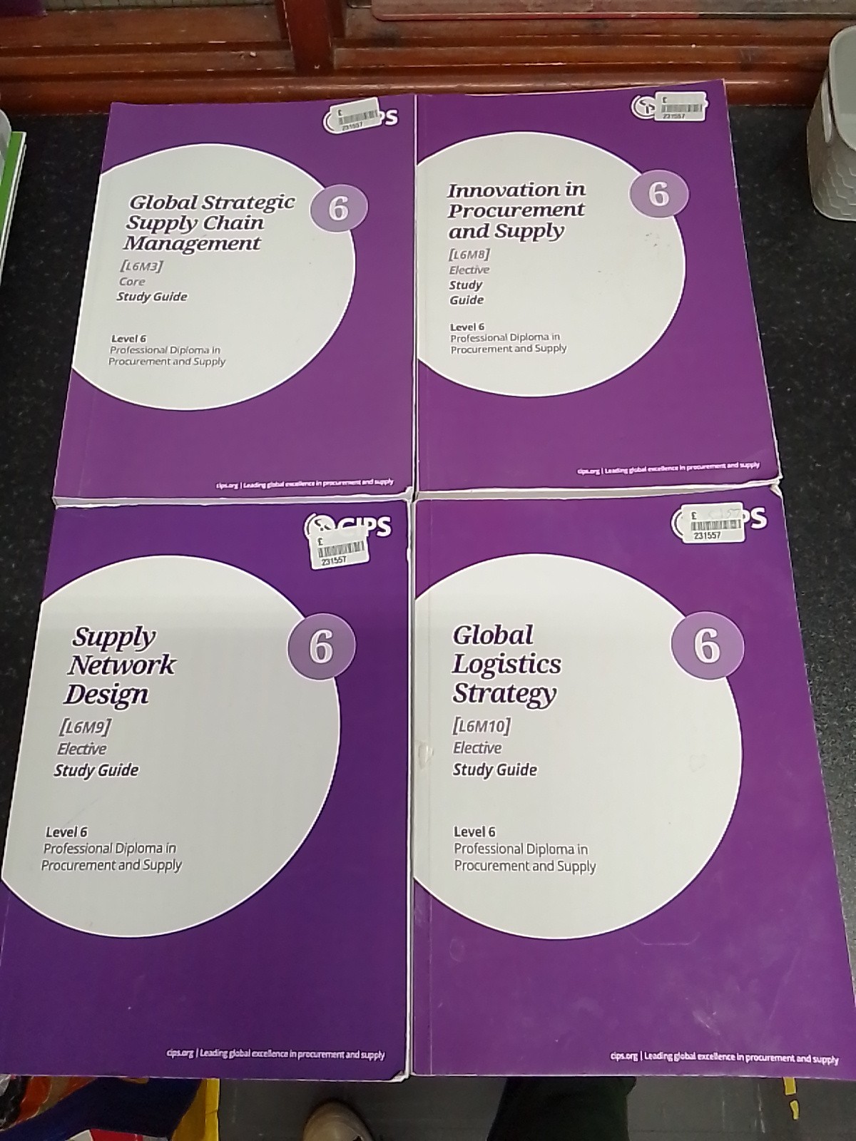 CIPS Bundle Level 6 Modules 3, 8, 9, 10 Global Logistics Strat Study Guides 2018