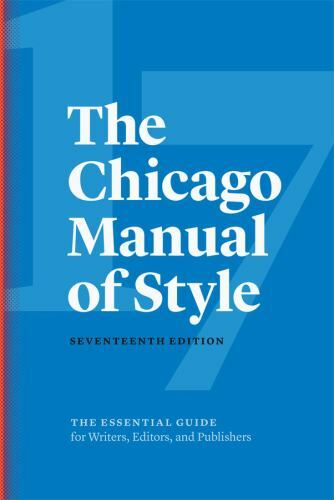 The Chicago Manual of Style, 17th Edition – Hardcover -NEW