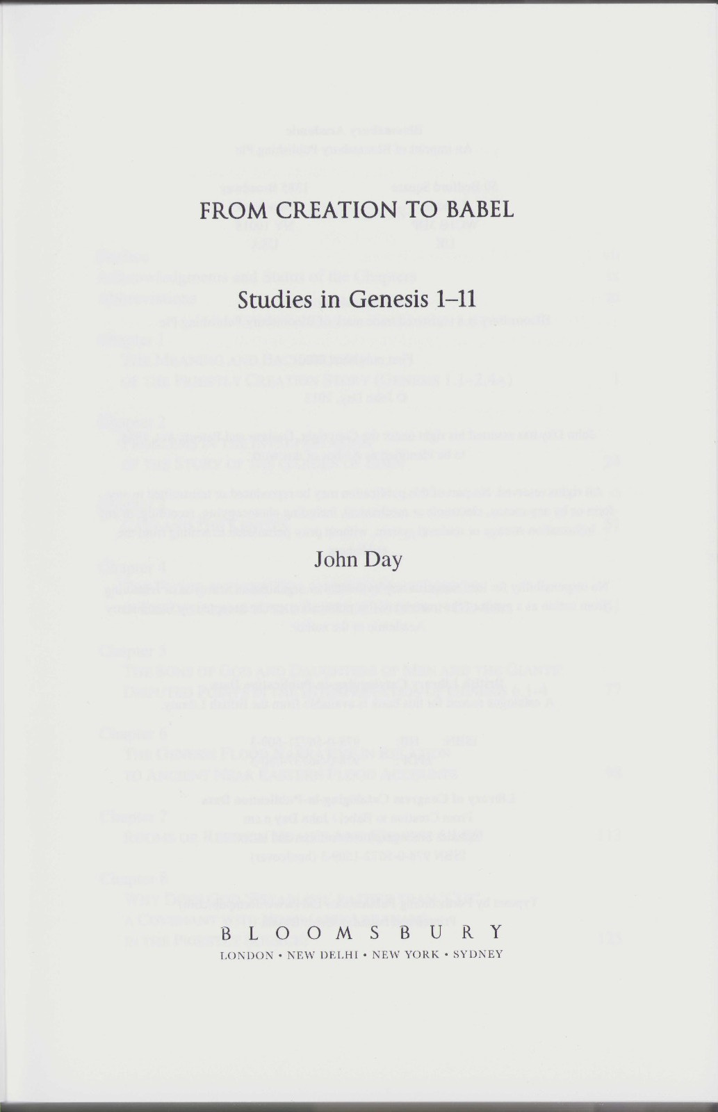 The Library of Hebrew Bible/Old Testament Studies: From Creation to Babel:…