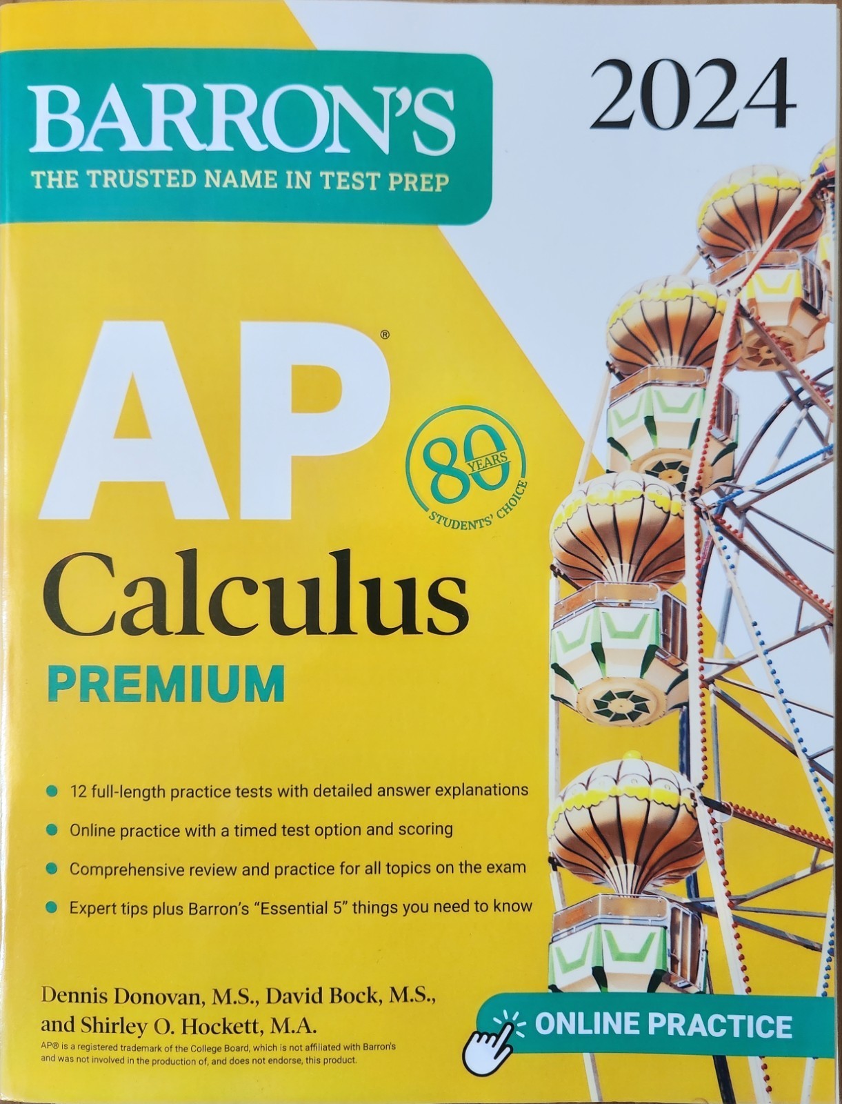 Barron’s AP Calculus Premium, 2024: 12 Practice Tests