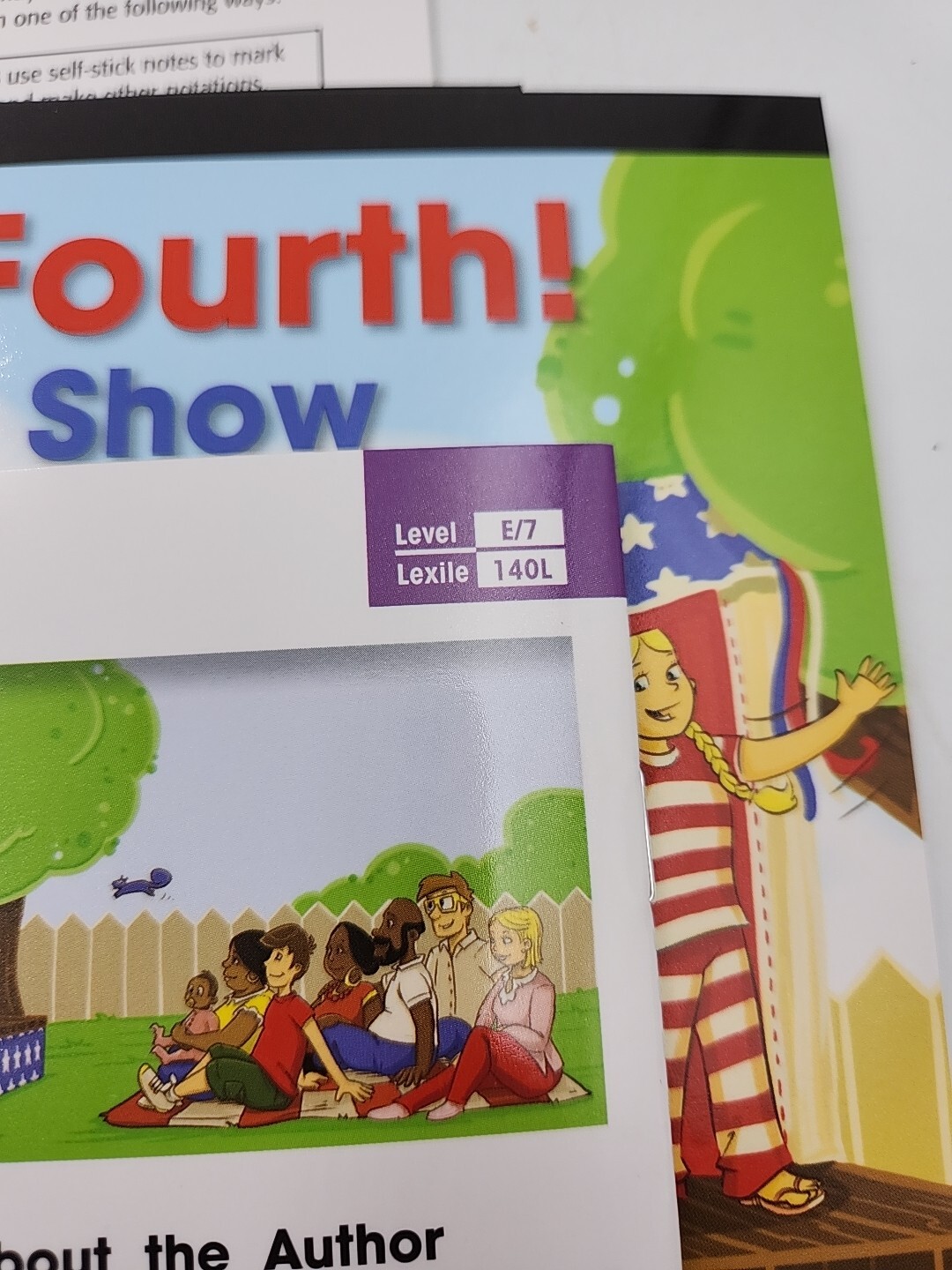 Benchmark Education Text Connections E/7 (6) “The Fourth Our Show” Homeschool