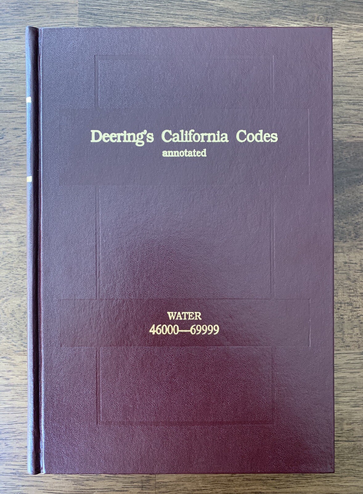 Deering’s California Codes Annotated Water 46000- Lexis Nexis HB Law Book Books