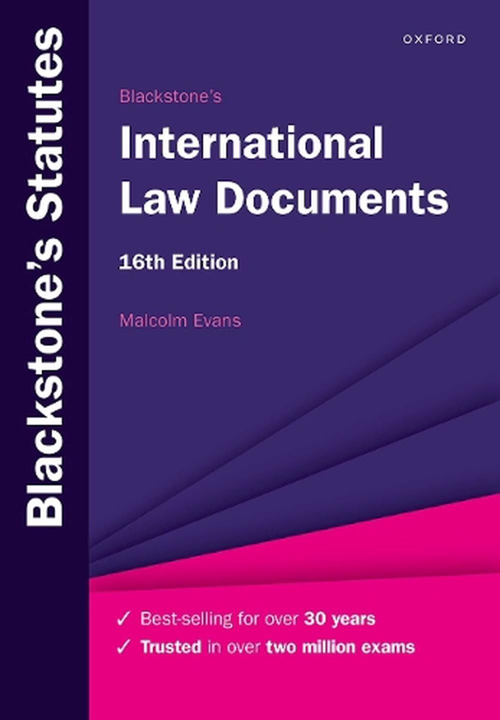 Blackstone’s International Law Documents by Malcolm Evans (English) Paperback Bo