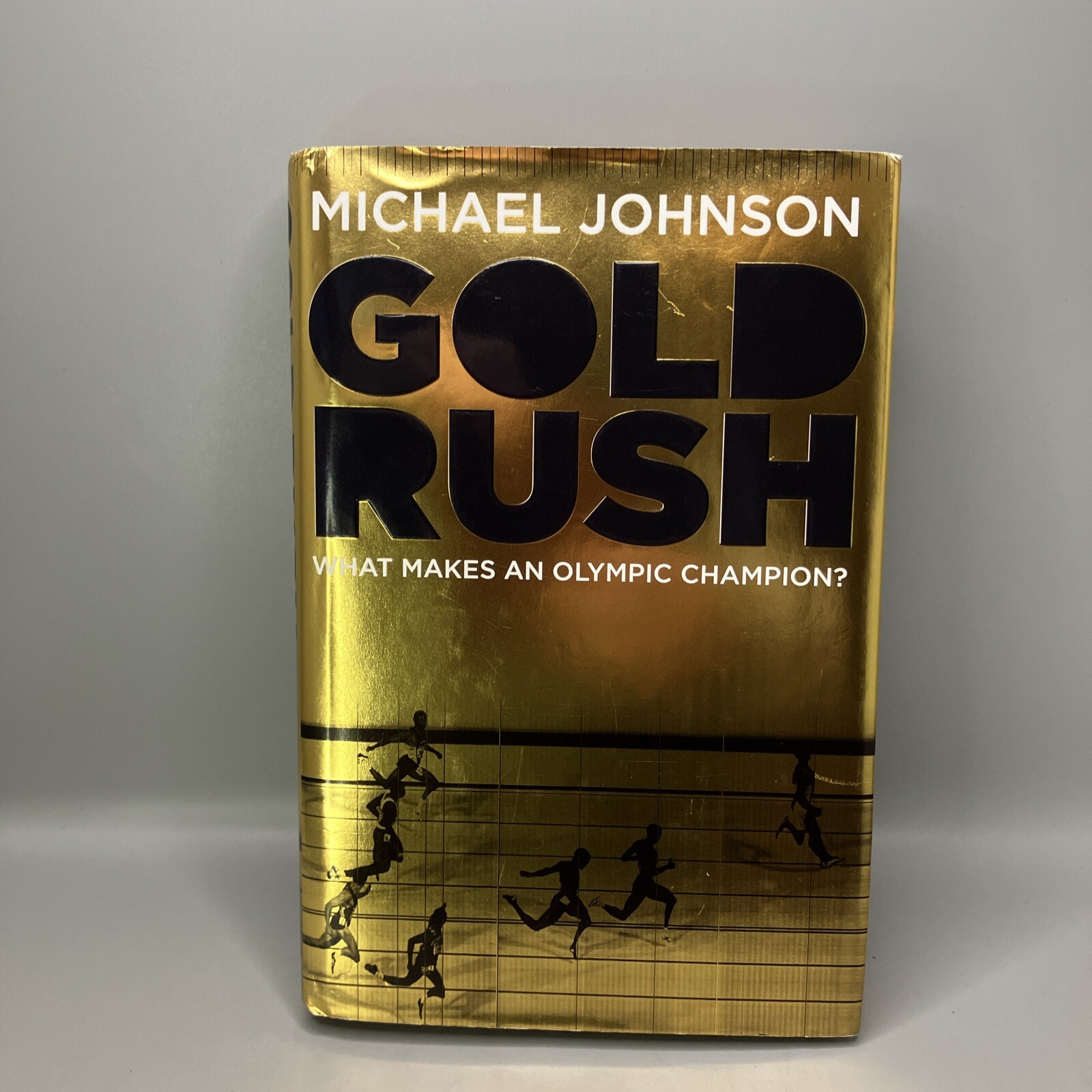 Michael Johnson Signed First Edition Gold Rush Hardback Book Olympic Champion.