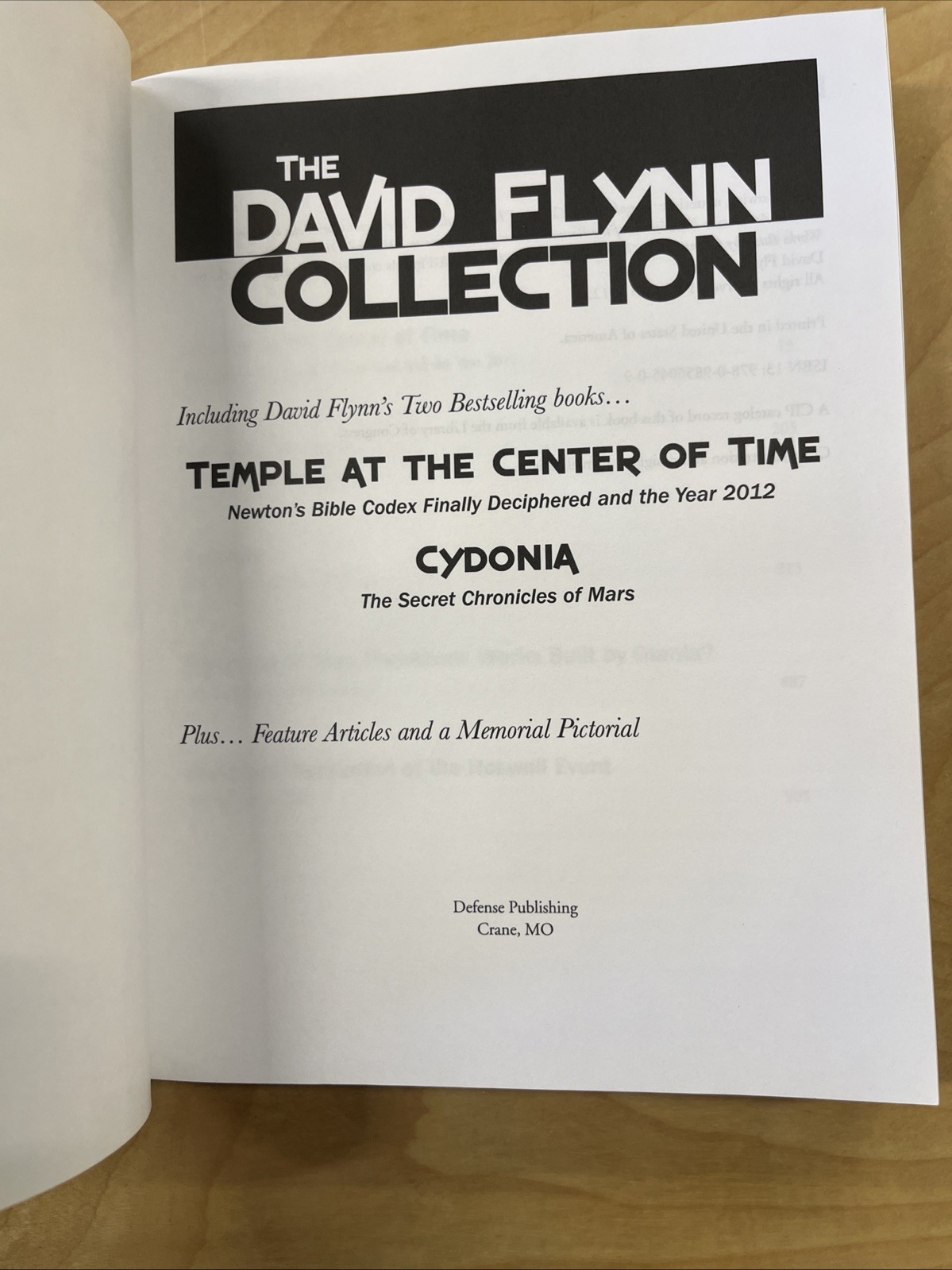 David Flynn Collection by David Flynn (2012, Trade Paperback) Cydonia & Temple