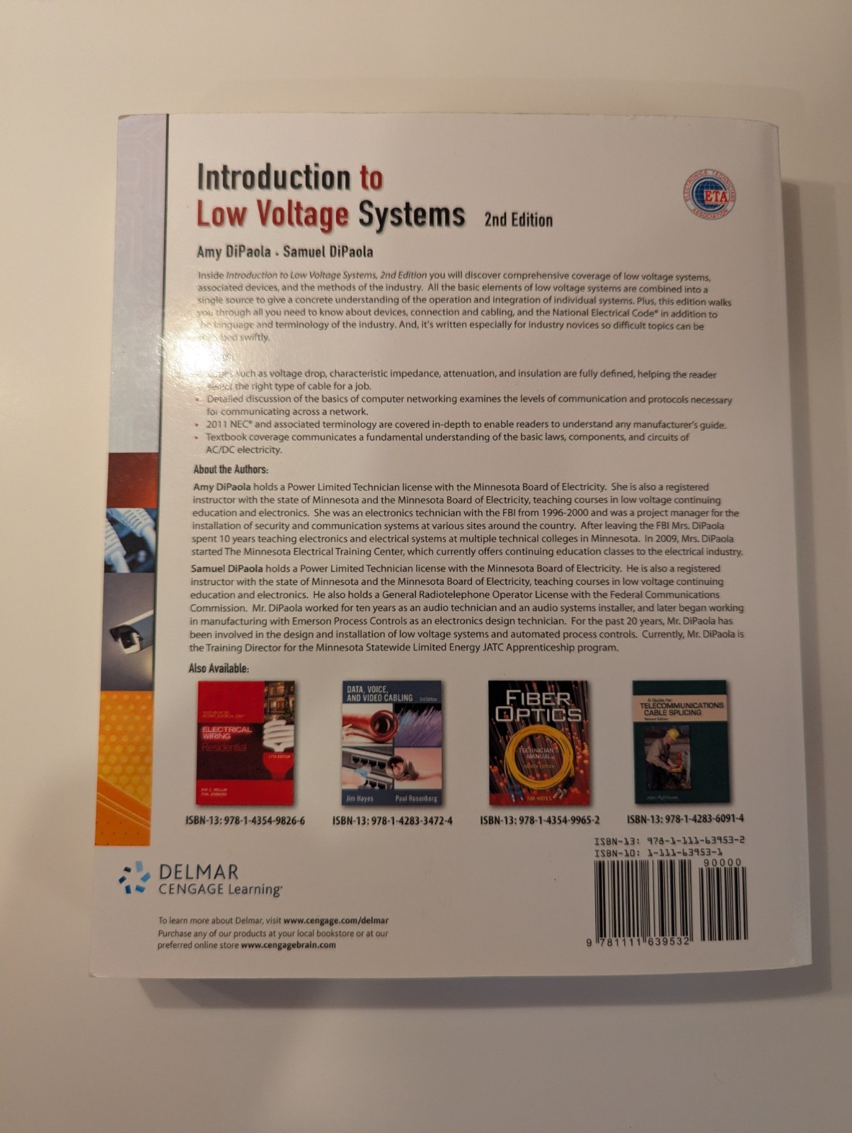 Delmar Cengage Introduction to Low Voltage Systems 2nd Ed DiPaola 2011 PB