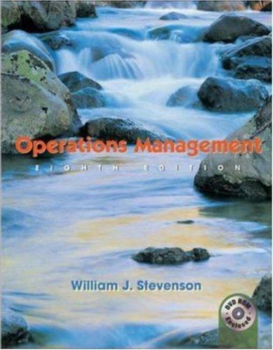 Operations Management with Student DVD and Power Web by William J Stevenson
