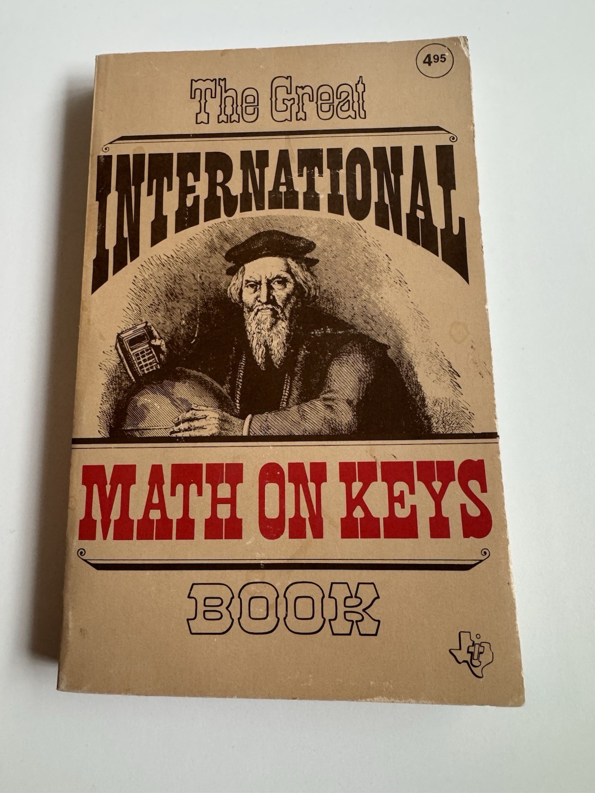 Vintage Texas Instruments Math on Keys Book TI Calculator Guide 1970s