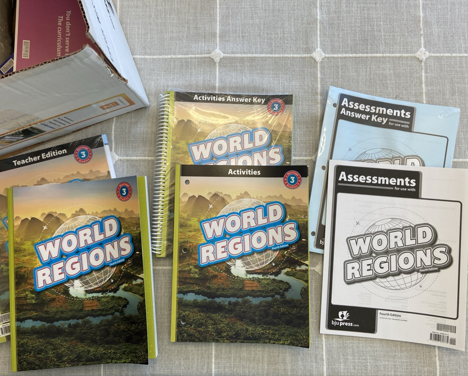 BJU 3rd grade HERITAGE STUDIES 3 Complete Subject Kit 4thedHISTORY World Regions