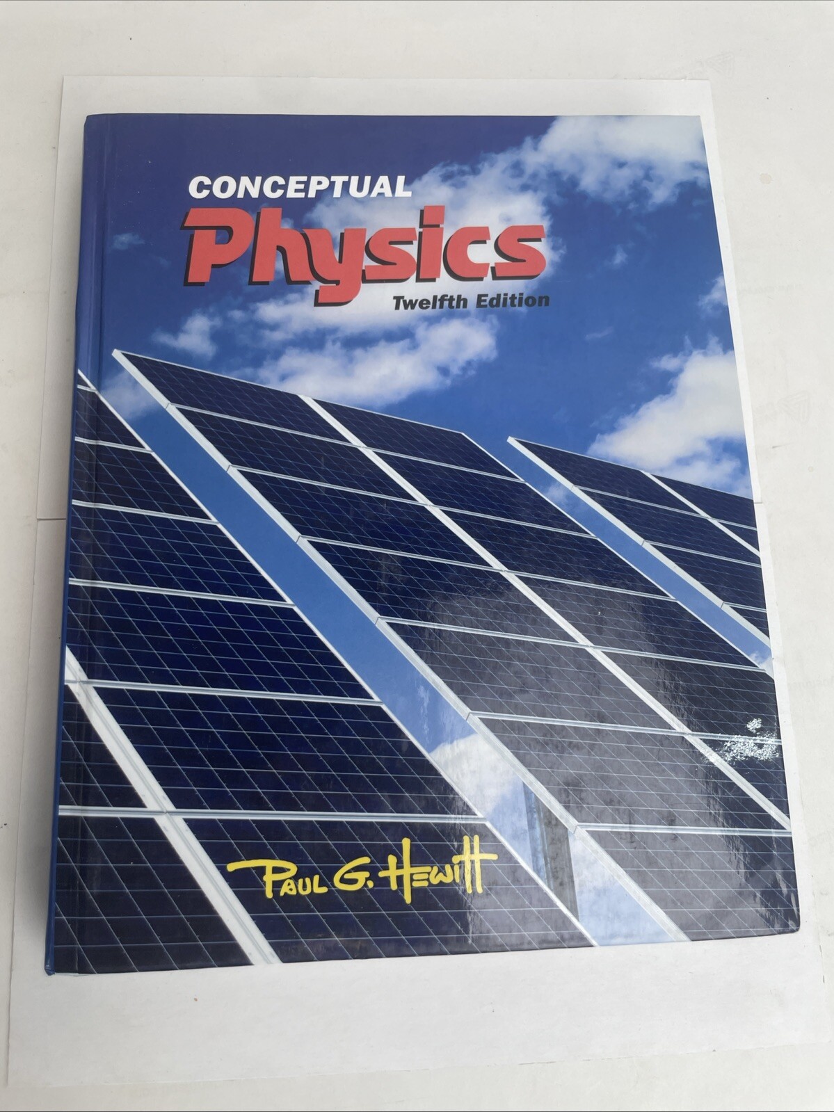 Conceptual Physics (12th Edition) – Hardcover By Hewitt, Paul G – VERY GOOD