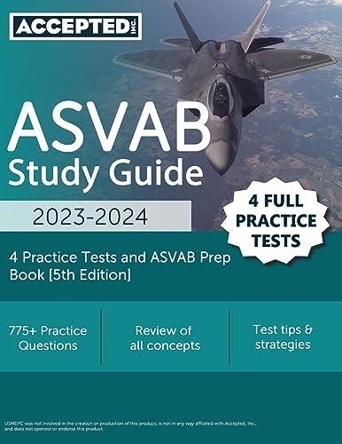 ASVAB Study Guide 2023-2024: 4 Practi…, Cox, Jonathan