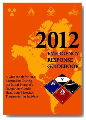 2012 Emergency Response Guidebook: Pocket – Paperback, by DOT – Very Good j